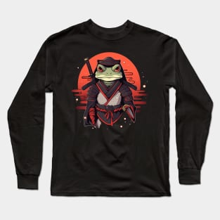 samurai frog Long Sleeve T-Shirt